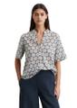 Gemusterte Tunika-Bluse regular 38 Regular Fit - Multi/muted Blue