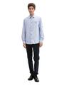 Regular Fit Hemd mit Turn-up-Funktion XXL Regular Fit - White Blue Fil A Fil Dobby