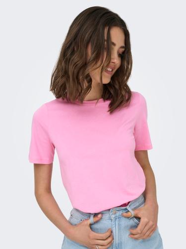 ONLONLY S/S TEE JRS NOOS XS Normal geschnitten - Sachet Pink