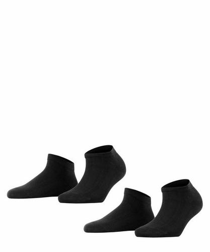 FALKE Happy 2-Pack Damen 35-38 - Black