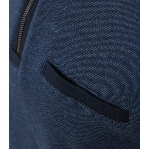 Sweat-Troyer gemustert XXL - Blau
