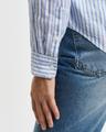 Regular Fit Leinenbluse mit Streifen 38 - Perfect Blue
