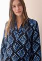 Bedruckte Bluse L - Universal Blue