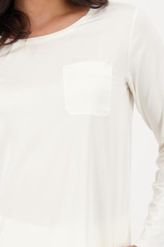 Blusenshirt mit Brusttasche 44 - Cashmere