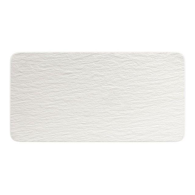 Villeroy & Boch Servierteller »Manufacture Rock blanc«, Porzellan, Manufacture Rock Blanc rechteckige Servierplatte