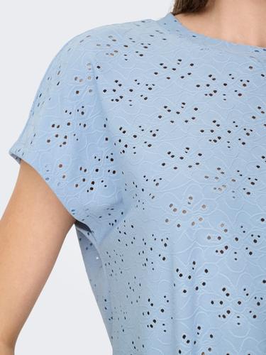 ONLSMILLA LIFE S/S TOP JRS NOOS M Normal geschnitten - Soft Chambray