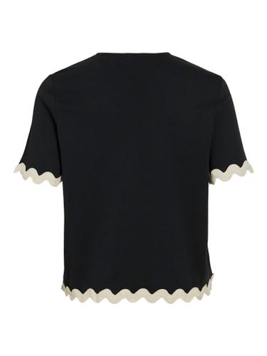 VICALISA O-NECK 2/4 TOP L Normal geschnitten - Black Beauty