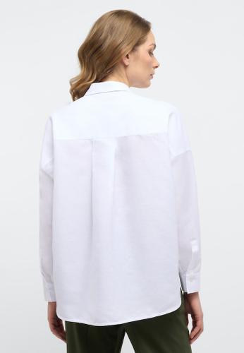Linen Shirt Bluse Leinen Langarm Weiß 40/Langarm
