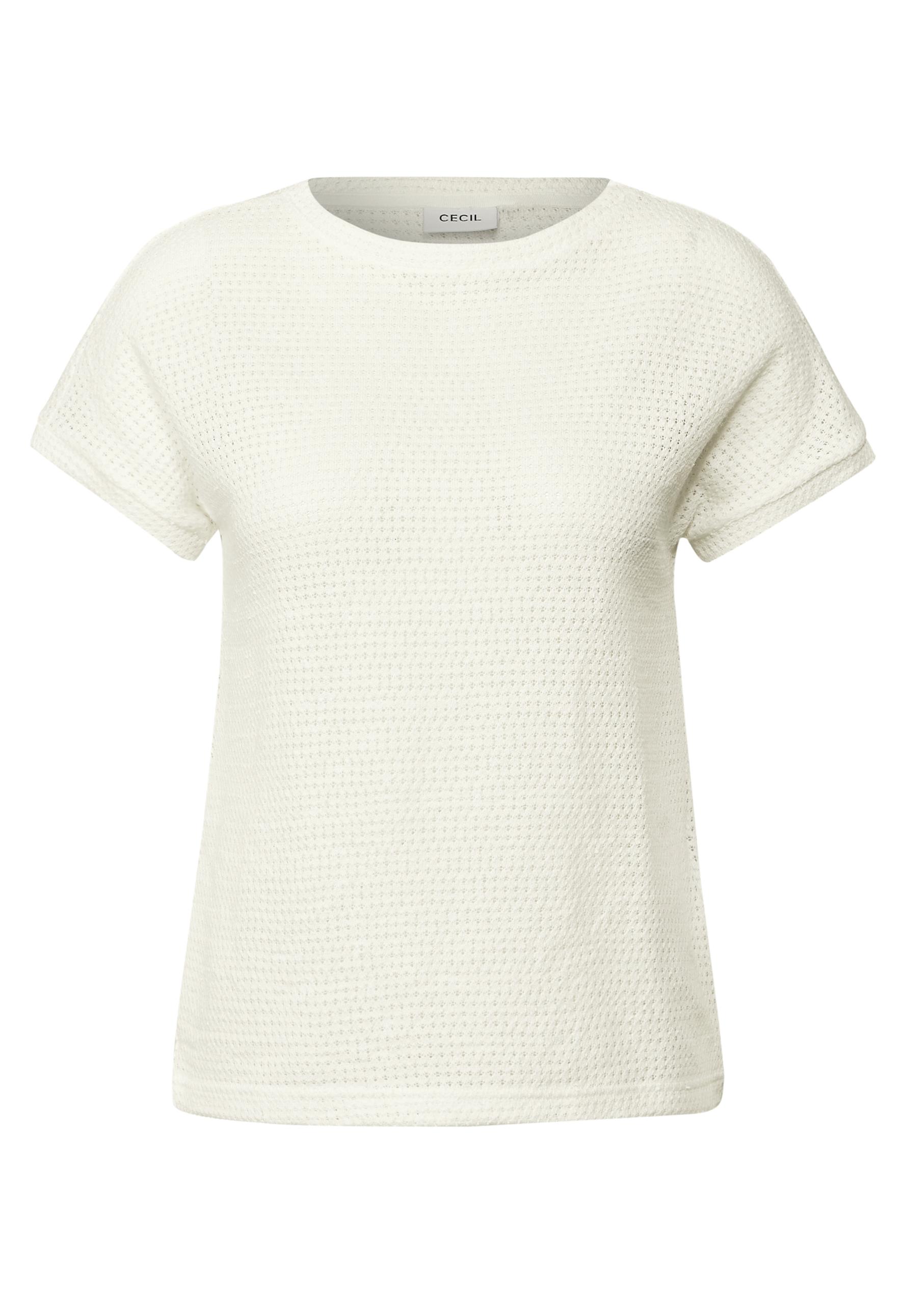 Struktur-T-Shirt M - Vanilla White