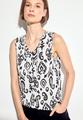Top mit Ornament Print M - Vanilla White
