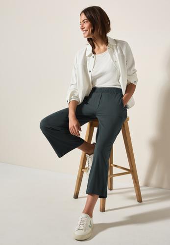 Wide Leg Jersey-Hose L/7/8 Hosen - Slate Khaki