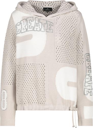 Ajour-Pullover mit Lurex 36 - Warm Sand