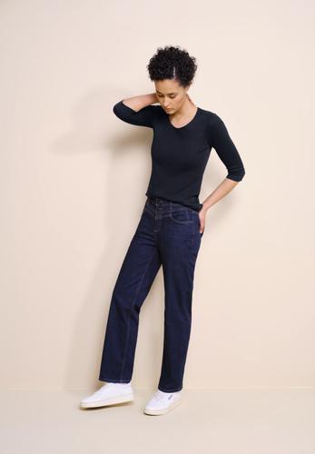 Basic T-Shirt mit 3/4 Arm 44 - Deep Blue