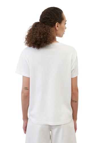 Basic-T-Shirt loose S - White