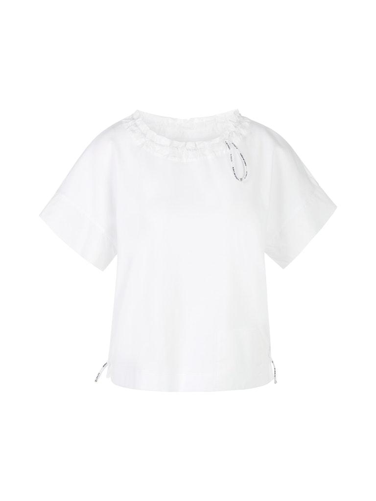 Lässiges T-Shirt mit Kordelzug Weiß 36