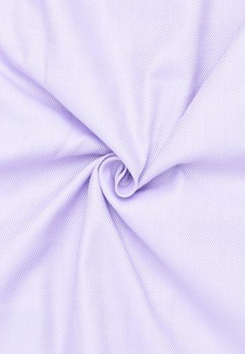 Hemd Fischgrat Langarm 45/Langarm - 65cm MODERN FIT - Lavender