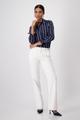 Satinbluse mit Streifen 36 - Deep Ocean Gemustert