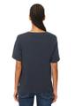 Slub-Jersey-T-Shirt loose L - Navy Teal