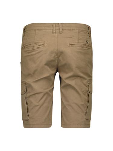 Short Cargo Garment Dyed + Stone Washed Stretch Braun 32