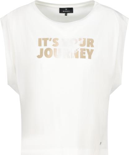 T-Shirt mit Schmuckschrift 36 - Cream