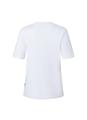 T-Shirt V-Neck 1/2 Arm Weiß