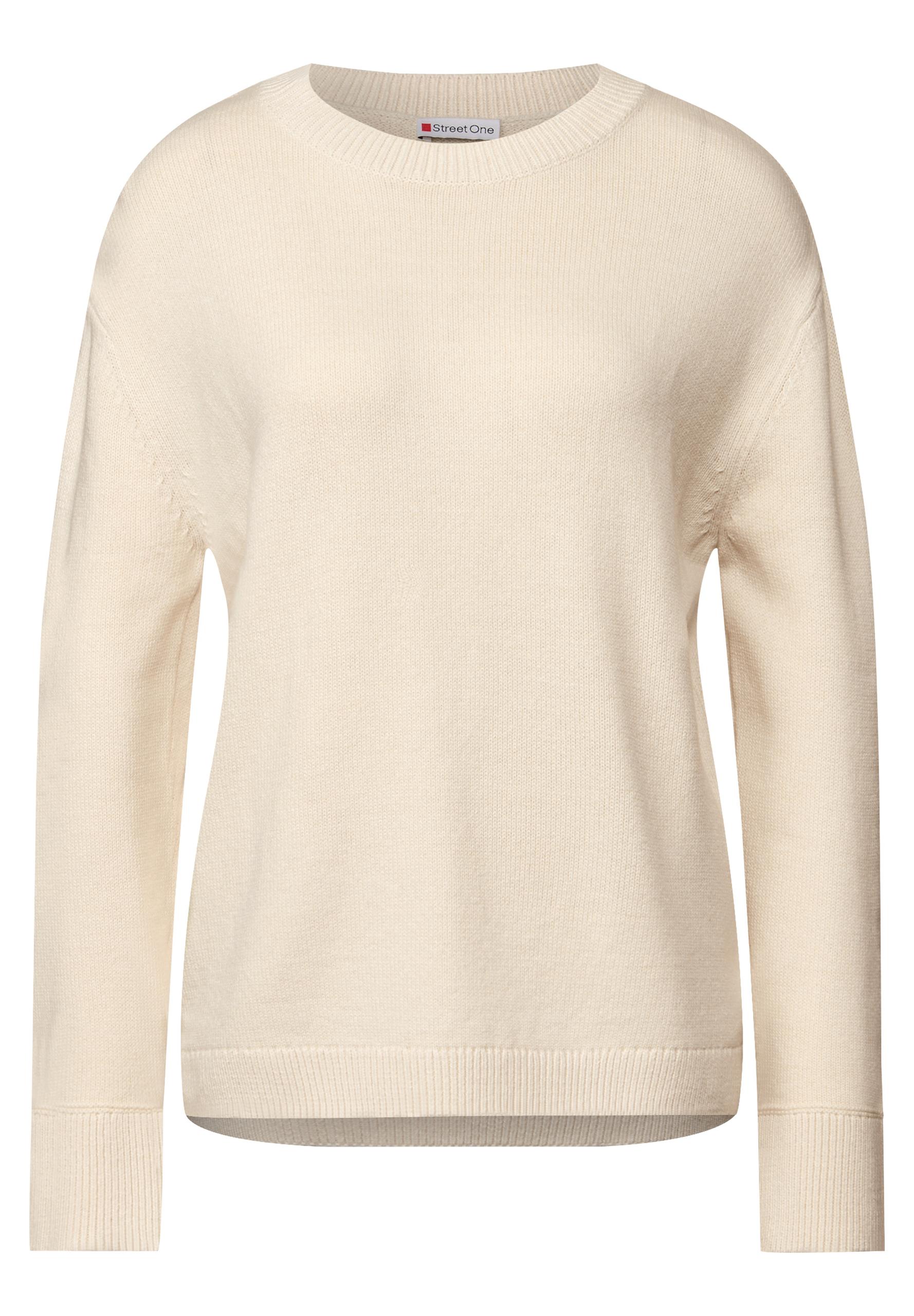 Rundhals Pullover 36 - Tusk Cream