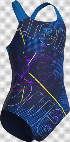 ARENA Kinder Schwimmanzug GIRL'S SWIMSUIT SWIM PRO BACK 140 in Bunt
