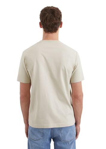 T-Shirt regular Beige M