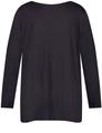 Ausgestelltes Langarmshirt mit Leo-Print 50 A-Linie | Ausgestellt - Black Gemustert