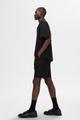 SLHLOOSE-CASPER WAFFLE SHORT EX S Locker geschnitten - Black