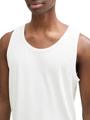 Ripp Tanktop aus Baumwolle XXL Regular Fit - White