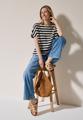 Gestreiftes Strukturshirt M - Light Alabaster White