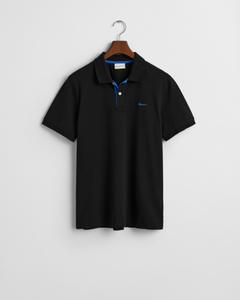 Kontrast Piqué Poloshirt L - Black