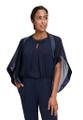 Chiffonstola Blau M