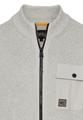 Strickjacke mit Stehkragen M Regular Fit - Stone Gray