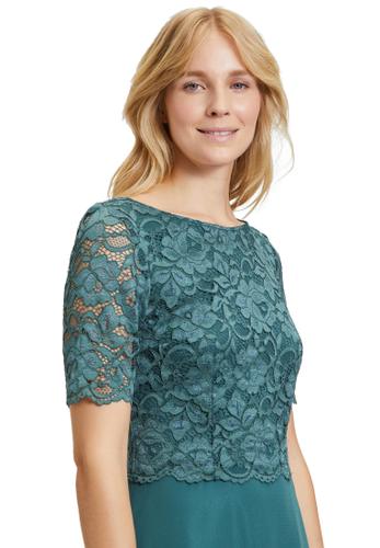 Cocktailkleid 42 Ausgestellt - Dark Emerald
