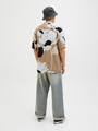 JJJEFF MONOCHROME RESORT SHIRT SS S Locker geschnitten - Coriander