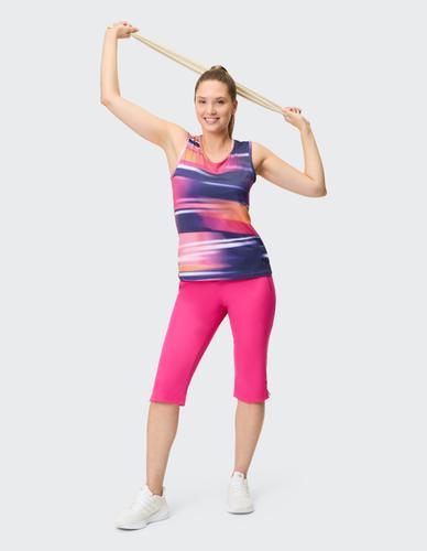 GIULIA Tanktop 46 - Fuchsia Red Print