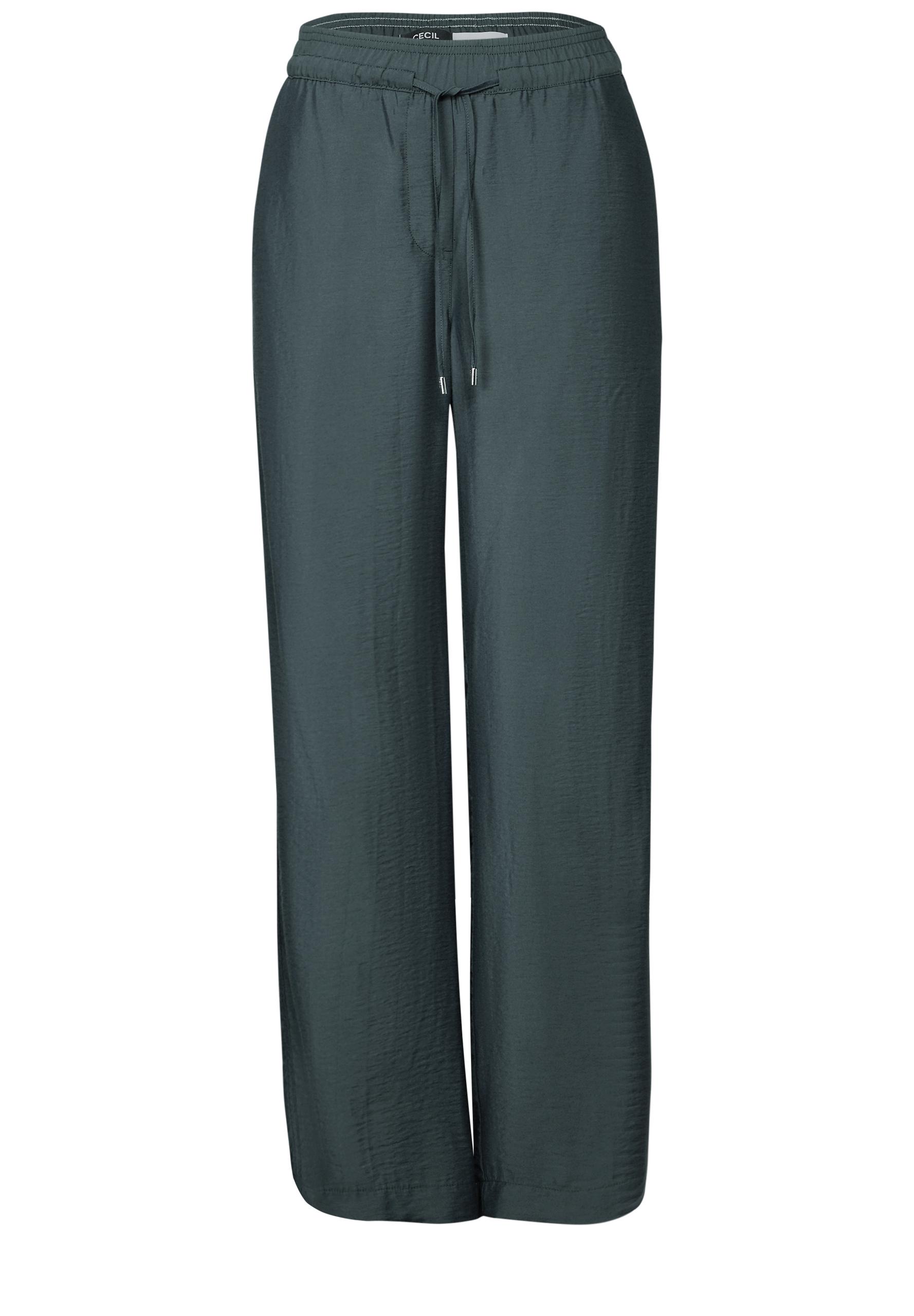 Wide Leg Strukturhose L/30 - Slate Khaki