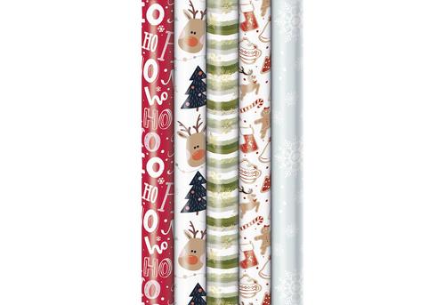 Weihnachts-Geschenkpapier-Röllchen 'Pure Green'