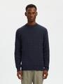 SLHRYAN STRUCTURE CREW NECK XL Normal geschnitten - Sky Captain