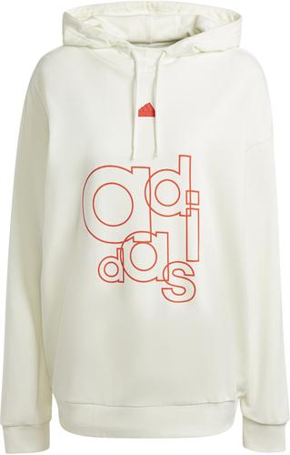 ADIDAS Damen Kapuzensweat French Terry Print S in Grau