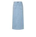 MAC JEANS - MAXI SKIRT, Fluent comfort denim L/OL - Blau