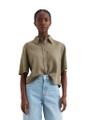 Crop-Bluse relaxed Grün XL