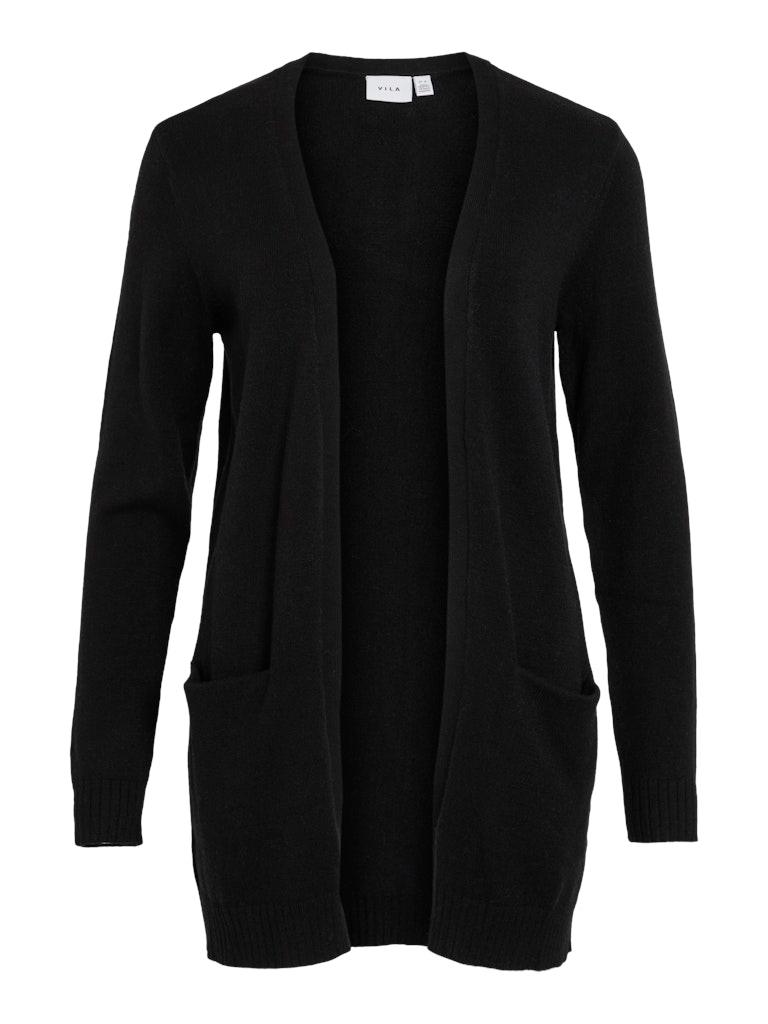 VIRIL OPEN L/S KNIT CARDIGAN - NOOS Schwarz XXL