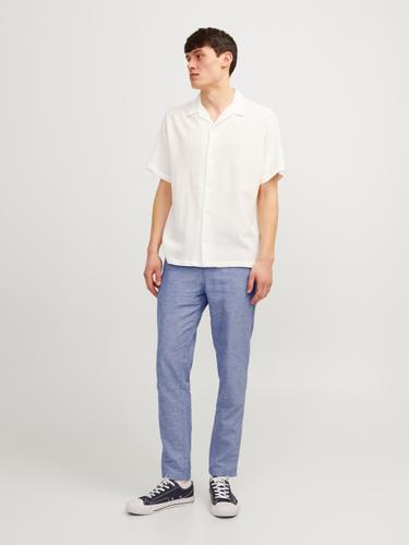 JPSTACE SUMMER LINEN BLEND CHINO PANT SN 34/32 Verjüngt - Faded Denim
