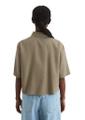 Crop-Bluse relaxed Grün XL