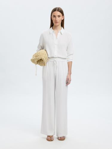 SLFVIVA-GULIA HW LONG SUN PANT NOOS 40 Normal geschnitten - Snow White