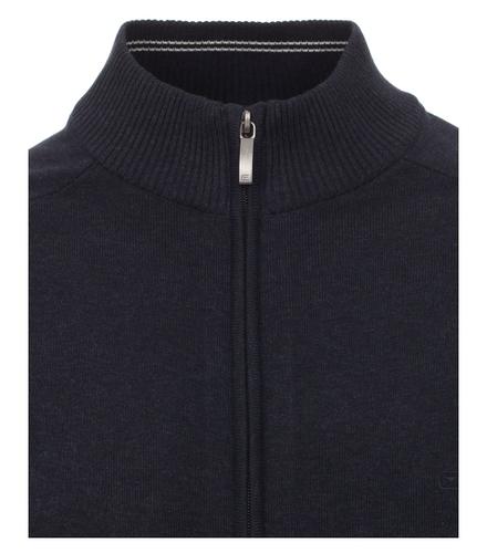 Strickjacke uni 004450 M Basic Knitwear - Blau