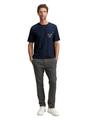 T-Shirt mit Brusttasche XL Regular Fit - Sky Captain Blue